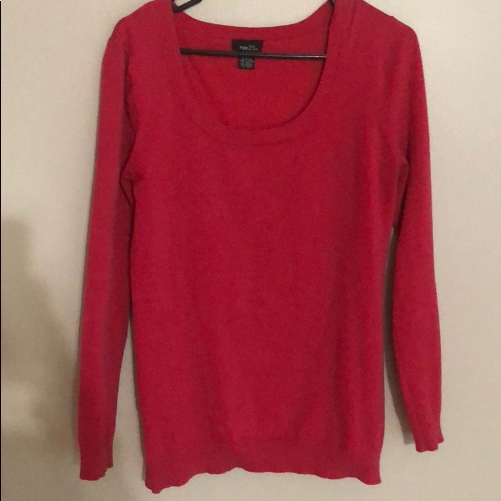 Dark pink light weight sweater